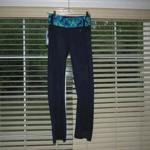 NWT ZENERGY Yoga Navy Straight Leg Pants Size S
